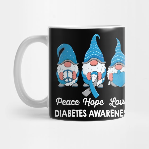 GNOME Support T1d diabetes blue Rainbow Type 1 Diabetes Awareness by UNXart